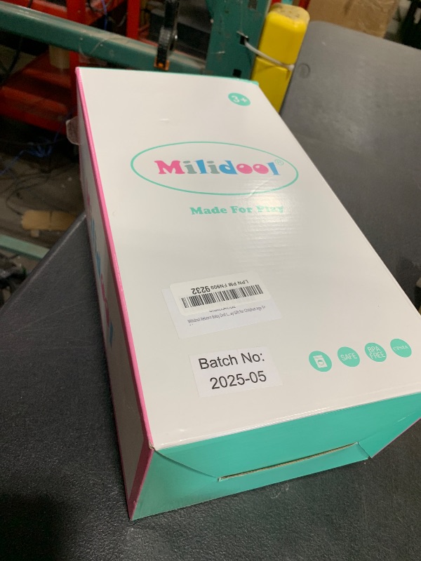 Photo 1 of Milidool Lifelike Reborn Baby Dolls -22 Inch Realistic Newborn Soft Body Boy Baby Doll Real Life Baby Dolls with Gift Box Complete Accessories Kids Age 3+ Gifts, Pretend Play, Collection