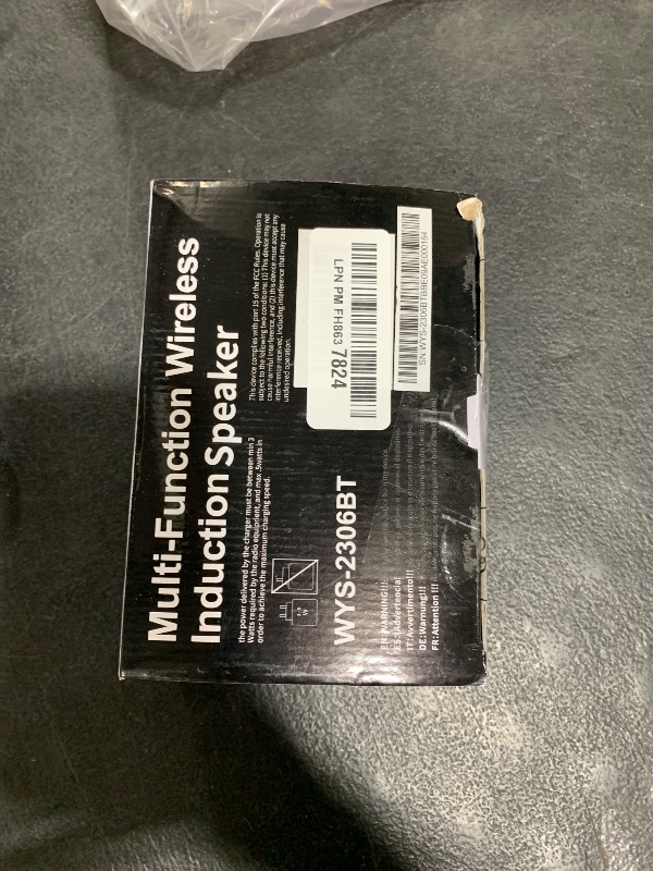 Photo 1 of Hupoaf Adjustable Cell Phone Stand with Wireless Induction Bluetooth Speaker, HD Surround Sound for Home and Outdoors, Compatible with iPhone/iPad/Samsung Galaxy, Popular Gifts for Men Women Dad Mom