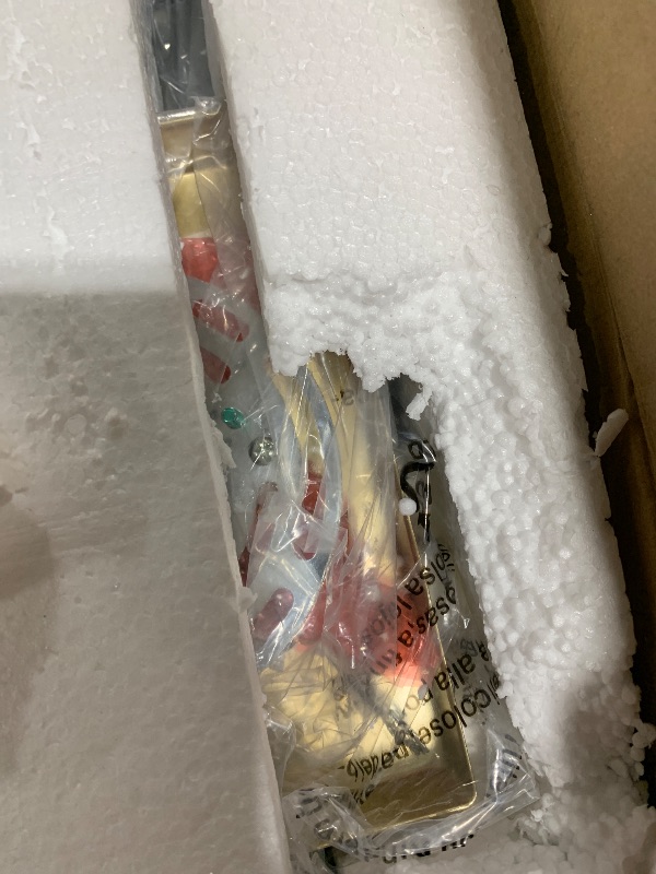 Photo 1 of Yolsunes 19" Gold Outdoor Wall Lantern 2-Light, Large Modern Wall Sconce Light Fixture, Industrial Porch Light with Glass, Waterproof Farmhouse Exterior Lamp (1 Pack)