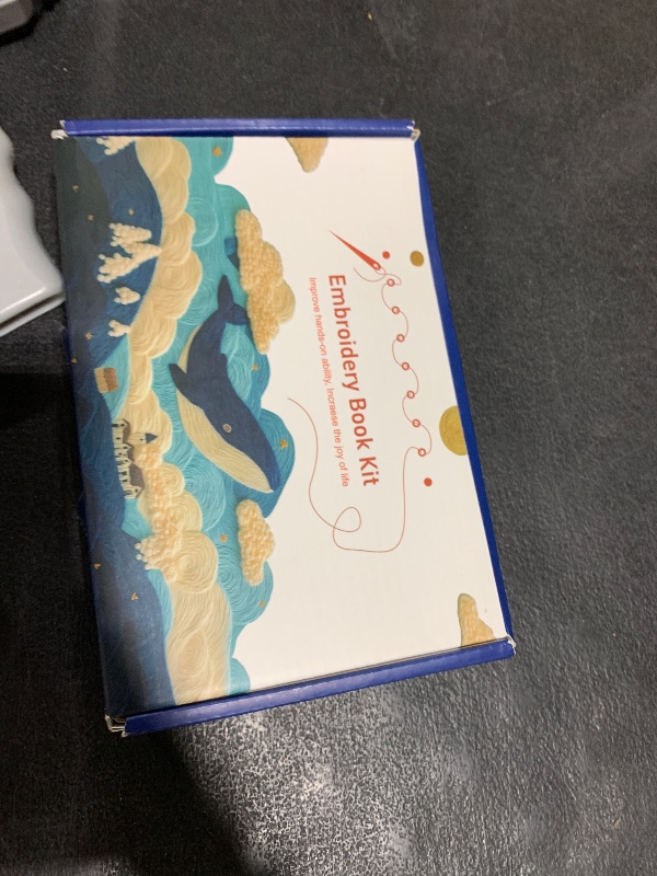 Photo 1 of HAOYEGUOJI DIY Stitch Book, Embroidery Stitch Book on Linen Fabric, Comprehensive Guide with Various Patterns, Contains Multiple Sewing Tools and Videos, Perfect for Beginners Enthusiasts (7.92 in)