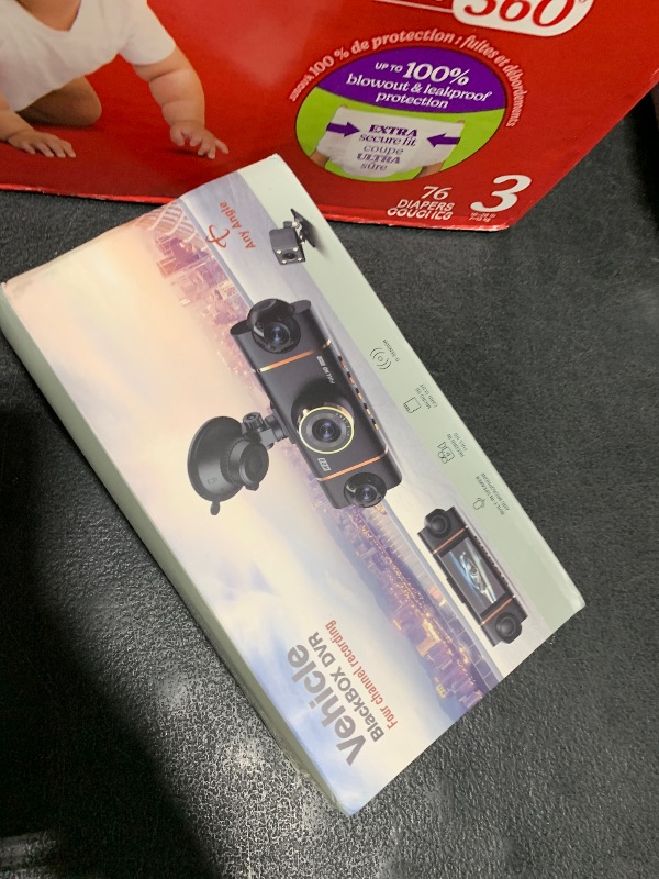 Photo 1 of 4K+1080P*3 FHD Dash Cam, 5GHz WiFi & App Control, 4 Channel 360° Car Camera Front Rear Inside & Left Right, G-Sensor, 8 IR Lamps Night Vision, 24H Parking Mode, Loop Recording, Includes 64GB SD Card