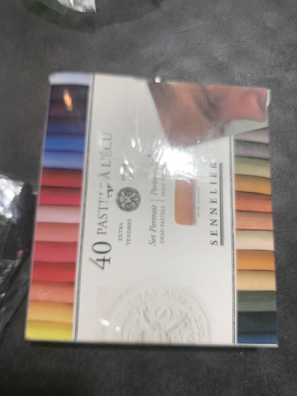 Photo 1 of SENNELIER Extra-Soft Half French Pastel Professional Portrait Artist Box Set, 40-Colors