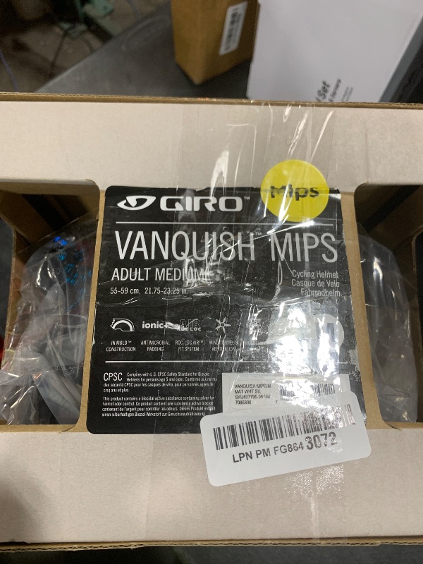 Photo 1 of Giro Vanquish MIPS Cycling Helmet - Matte White Silver Medium