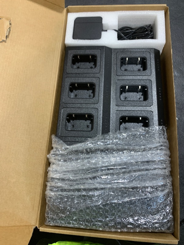 Photo 1 of Retevis RT68 10-Way Charger, Multi Unit Rapid Charger, for Retevis RT68 RT68H NR10 Walkie Talkie and Battery, 5 LED Indicators, Individually Replaceable Base, AC/DC Adapter,Multiple Protection(1 Pack)