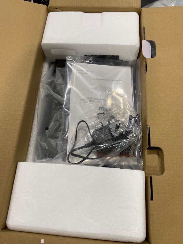 Photo 1 of Vinyl Record Player with Built-in Speakers,3 Speed Turntable with Latest Bluetooth 5.3, AUX Input, Headphone Jack, RCA Output and Auto Stop, Mirror Vintage Wooden Black