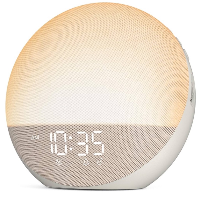 Photo 1 of NON FUNCTIONAL - PARTS ONLY -----------------------------------------------------------------Sunrise Alarm Clock White Noise Machine: Natural Wake Up Light - Dimmable Clock with Bluetooth Speaker for Bedroom - 25 Sleep Sounds for Baby Adults Kids Putty