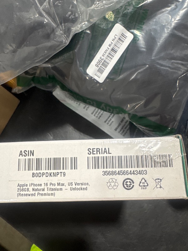 Photo 1 of Apple iPhone (Renewed Premium) 16 Pro Max, US Version, 256GB, Natural Titanium - Unlocked