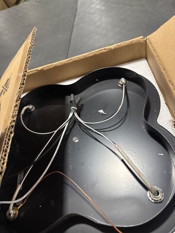 Photo 1 of 4-Lights Kitchen Light Fixtures Ceiling Mount, Adjustable Multi-Directional Black Flush Mount Ceiling Light Fixture, Vintage Metal Cage Farmhouse Lamp for Hallway, Dining Room, Farmhouse, Entryway