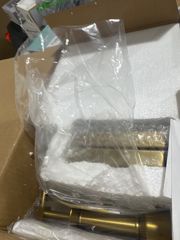 Photo 1 of PERMO Set of 2 Classic Rustic Industrial Wall Sconce Lighting Fixture with Flared White Textile Lamp Shade and Antique Brass Tapered Column Stand, Hardwired, E26 Base