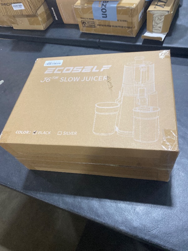 Photo 1 of ECOSELF Cold Press Juicer with 3 Filters (For Juice/Sorbet/Nut Milk), Juicer Machines With 6.0" Wide Mouth Hopper, Self Feeding & Hands-Free Design, Upgraded Motor, Juicer for Family Gathering Party
