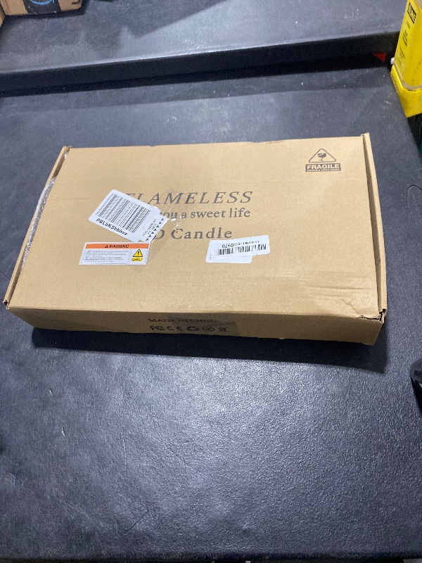 Photo 1 of Nimiko Flickering Flameless LED Candles, 9 Pcs with Embedded Star String, Acrylic LED Pillar Candles with Remote, Suitable for Home Decoration (White)