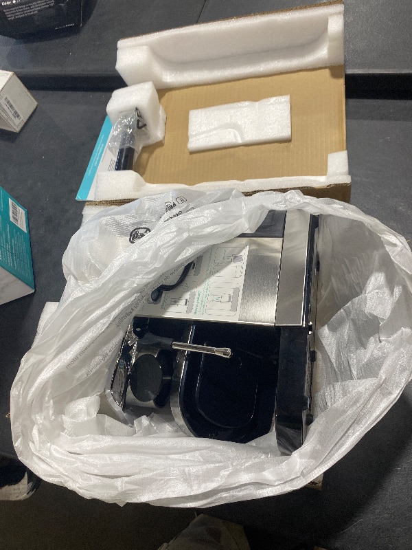 Photo 1 of CASABREWS CM5418 Espresso Machine 20 Bar, Compact Espresso Maker with Steam Milk Frother, Stainless Steel Coffee Machine with 34oz Removable Water Tank for Cappuccino, Gift for Women or Men, Silver