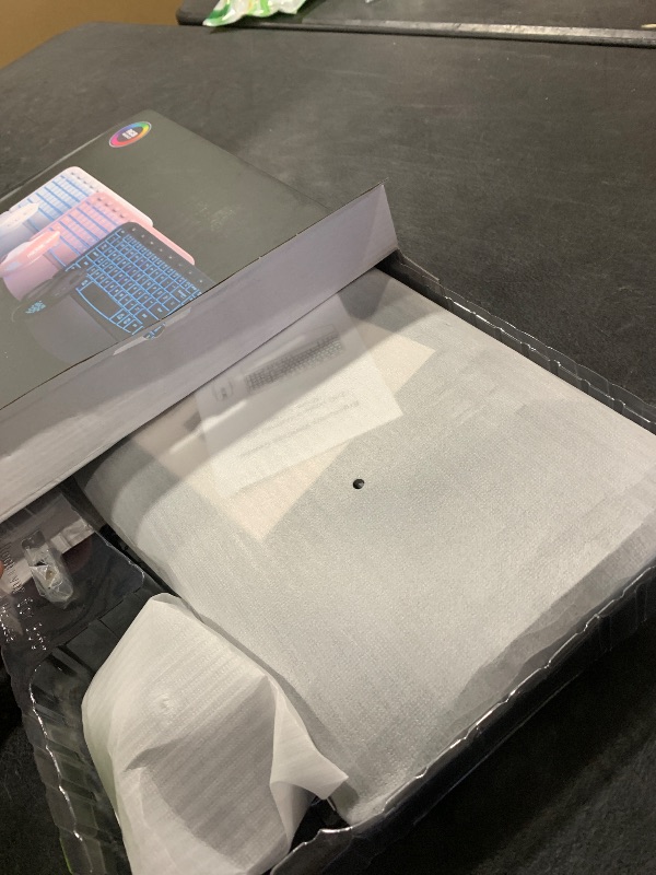 Photo 1 of SABLUTE Ergonomic Wireless Keyboard and Mouse Combo - Wave Keyboard with Soft Leather Wrist Rest, Resistant Keys, RGB Backlit Rechargeable Set for PC/Mac/Chromebook (Black)