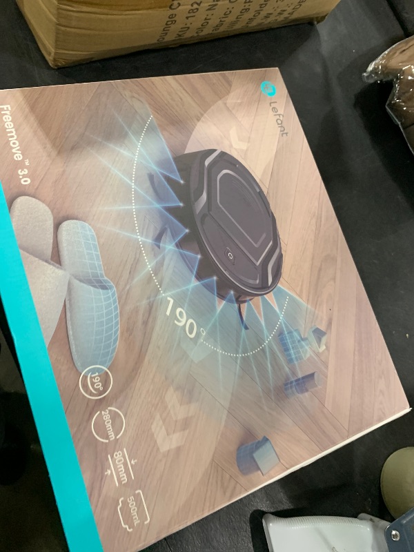 Photo 1 of Lefant M210P Robot Vacuum Cleaner, 4000pa Suction, 200 Mins Runtime, Super Thin, Quiet, Self-Charging, Ideal for Pet Owners, Multi Surface Cleaning, APP/WiFi/Alexa Control, Gray