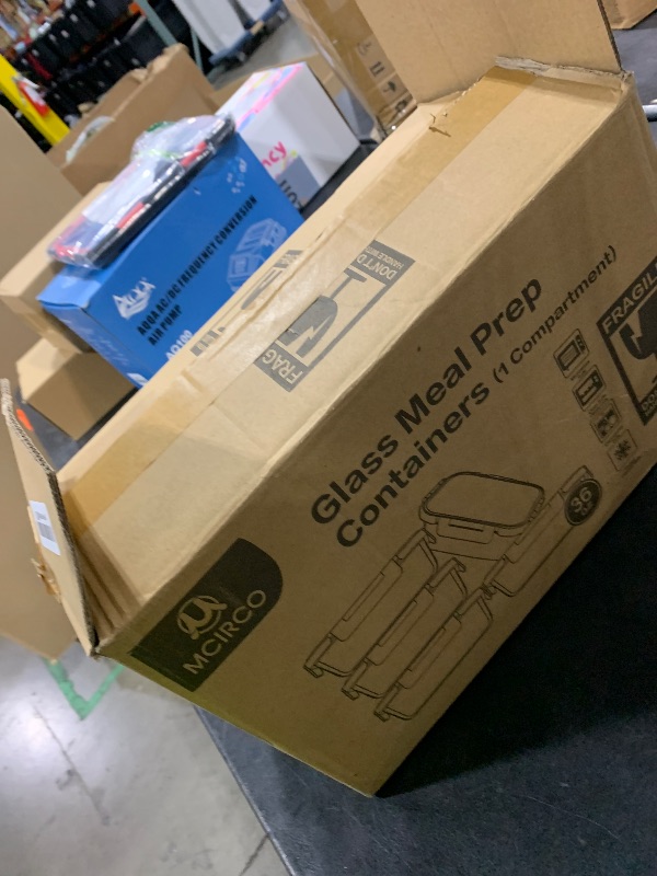 Photo 1 of [5-Packs, 36 Oz.] Glass Meal Prep Containers with Locking Lids Glass Food Containers,Airtight Lunch Container,Microwave, Oven, Freezer and Dishwasher (4.5 Cup, Green)