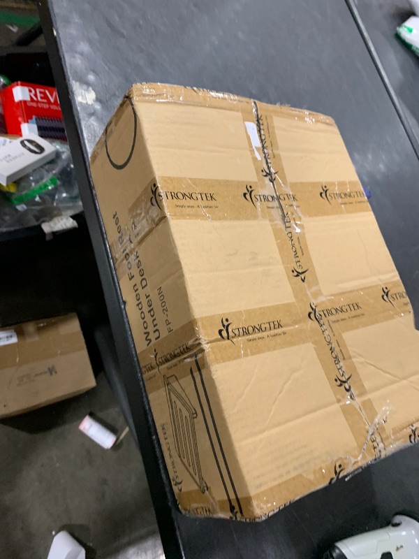 Photo 1 of StrongTek Ergonomic Foot Rest Support, Under Desk Footrest, Non-Slip Foot Stool, 4" High, Improve Posture, Reduce Fatigue & Pain, 300lbs Capacity, Ideal for Office & Gaming, Enhance Health and Comfort