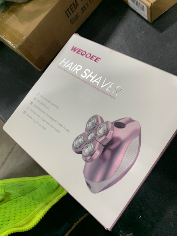 Photo 1 of Electric Razors for Women, 5-in-1 Multi-Function Womens Razor with LED Display, Rechargeable Waterproof Electric Shaver, Ideal Travel Trimmer Body Hair Remover for Legs, Face, Armpits &Bikini (Pink)