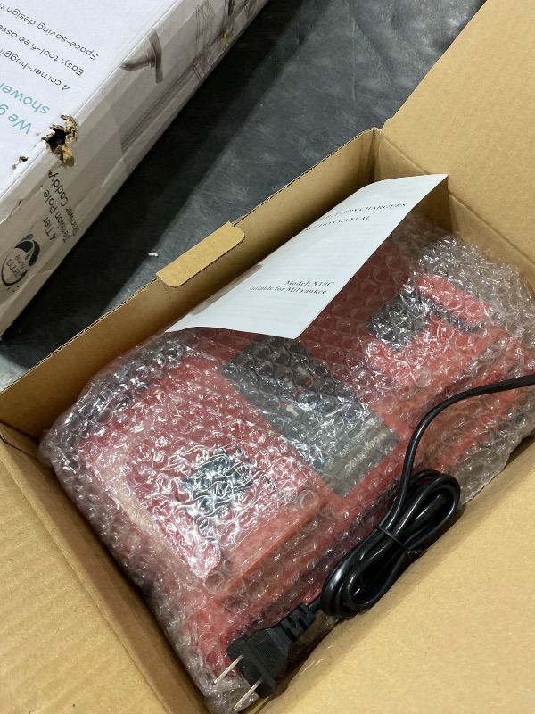 Photo 1 of Epveyement 2Pack 3.0Ah 20V Battery with Charger Replacemen for Dewalt 20V Battery DCB202 DCB203 DCB204 DCB205 DCB206 DCD/DCF/DCG Series Tools