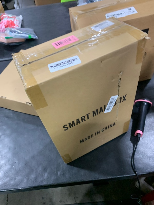 Photo 1 of DiDiHere Mailbox with Electronic Lock, Locking Mail Boxes for House, Wall Mount Business Suggestion Box, Key Drop Box, One Time Code/Permanent Code/Spare Key Unlock, Large Capacity, Black, 14x4x10in