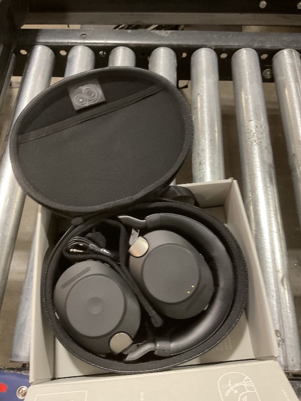 Photo 1 of Jabra Evolve2 85 Wireless PC Headset – Noise Cancelling UC Certified Stereo Headphones with Long-Lasting Battery –USB-C Dongle, Charging Stand – Black