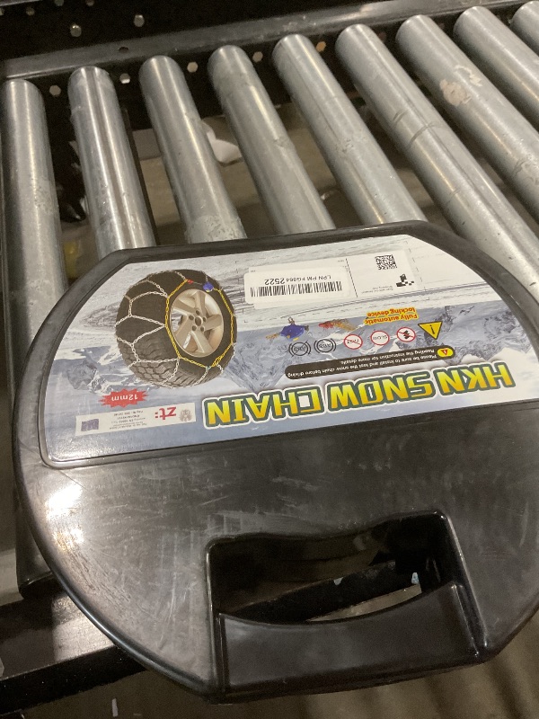 Photo 1 of Auto Tightening Snow Chains Tire Chains For Cars Suv Pickup Trucks - Auto Tightening 1 Min Quick Fit AND Easy Installation, Reusable Universal Emergency Traction Snow Chains - Set of 2?HKN120?