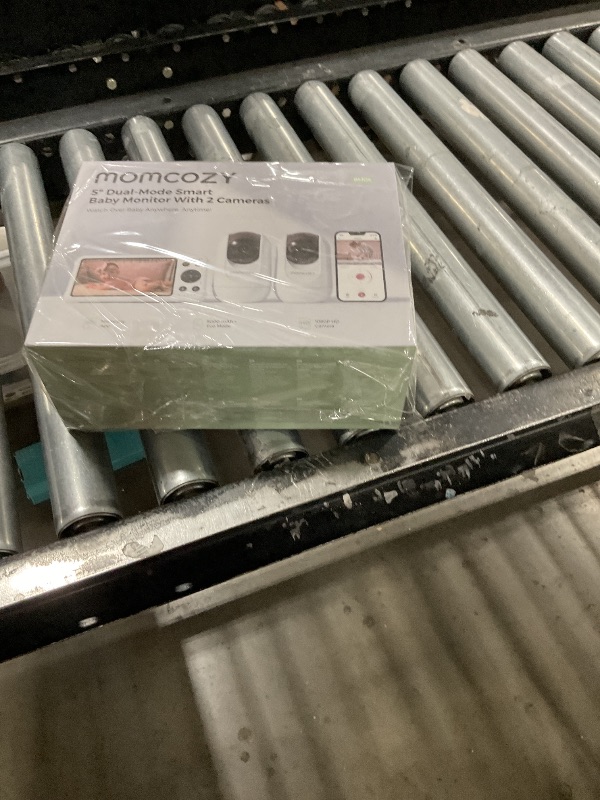 Photo 1 of Momcozy BM04 Smart WiFi Baby Monitor with 2 Cameras, 5’’ 1080P Split Screen Video Baby Monitor with Camera and Audio, Clear Night Vision, 5000mAh Battery, 2-Way Audio