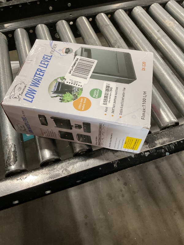 Photo 1 of 290GPH Turtle Tank Filter for 20-85 Gallon, Turtle Filter Low Water Level Available and Flow Adjustable, Turtle Water Filter for Shrimps Amphibians Turtle Tank Saltwater Freshwater Crystal Clear