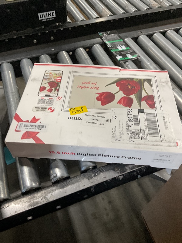 Photo 1 of 64GB 15.6" Frameo Digital Picture Frame WiFi, Large Electronic Photo Frames 1920 x 1080 IPS FHD Touch Screen, Send Photos from Your Phone from Anywhere, Best Gifts for Parents and Grandparents