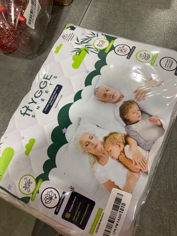 Photo 1 of Hygge Sheets®? Organic Washable Incontinence Bed Pads with Tucks - 100% Waterproof Reusable Mattress Protector Underpads - Rayon derived from Bamboo - Full Size Bed