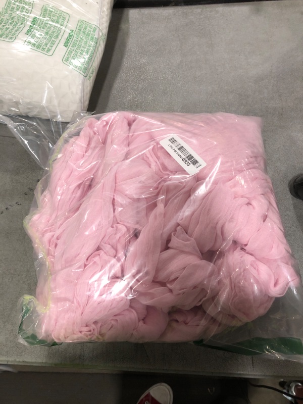 Photo 1 of 10 Pack Light Pink Cheesecloth Table Runner 10FT Boho Gauze Fabric Table Runner Vintage Rustic Sheer Runners for Wedding Party Bridal Baby Shower Long Table Decorations