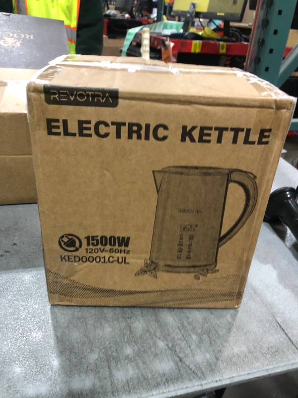 Photo 1 of 1.7L Electric Kettle, Stainless Steel Interior, 1500 Watt, Fast Boiling Water Boiler, LED Display, Temperature Control, Keep Warm, Auto Shut-Off, Boil-Dry Protection, Double Wall, christmas gift