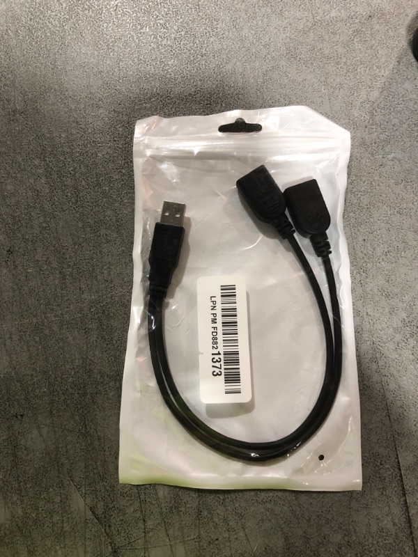 View 2 of ?2025 Upgraded? USB 2.0 A Male to 2 Dual USB Female Jack Y Splitter Hub Power Cord Extension Adapter Cable(Not Supporting CarPlay and Android Auto)