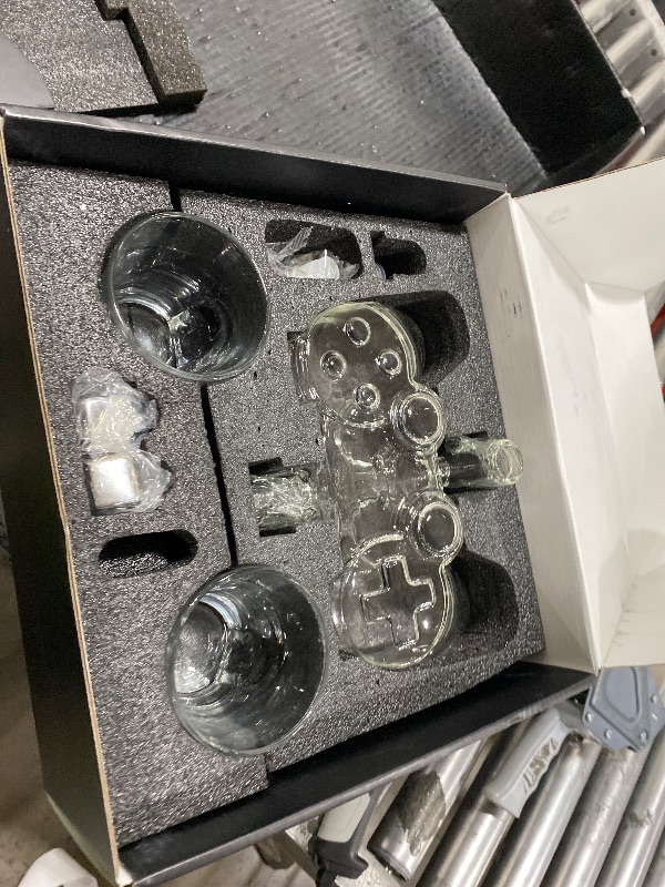 Photo 1 of **INCOMPLETE** Game Whiskey Decanter Set,28oz Whiskey Decanter Sets for Men with Spout Game IceCube Gamer Tray,Liquor Dispenser Tequila Bourbon Gifts for Men Gamer Gifts for Boyfriend Him Husband Dad Brother Guy