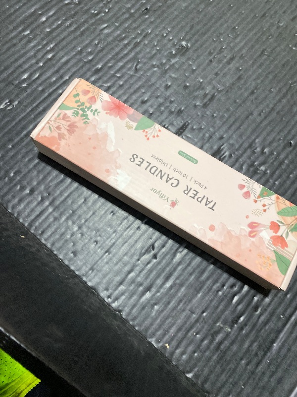 Photo 1 of 10 Inch Gradient-Pink Taper Candles, 4 Packs Unscented Candlesticks for Dinner, Wedding, Valentine’s Day and Home Decoration, Dripless and Smokeless, 8-10 Hours Burn