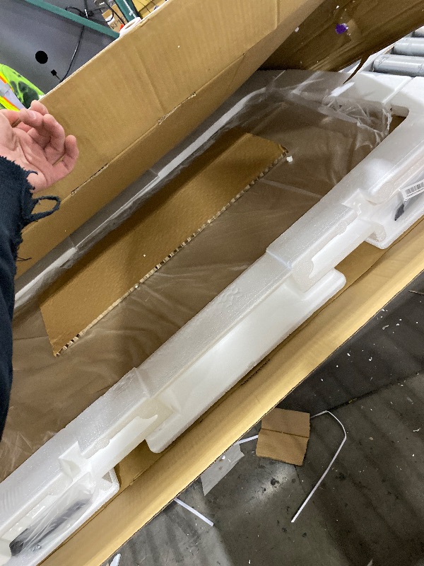 Photo 1 of **MAJOR DAMAGE** Roku Smart TV 2025 – 50-Inch Select Series, 4K HDR TV – RokuTV with Enhanced Voice Remote – Flat Screen LED Television with Wi-Fi for Streaming Live Local News, Sports, Family Entertainment