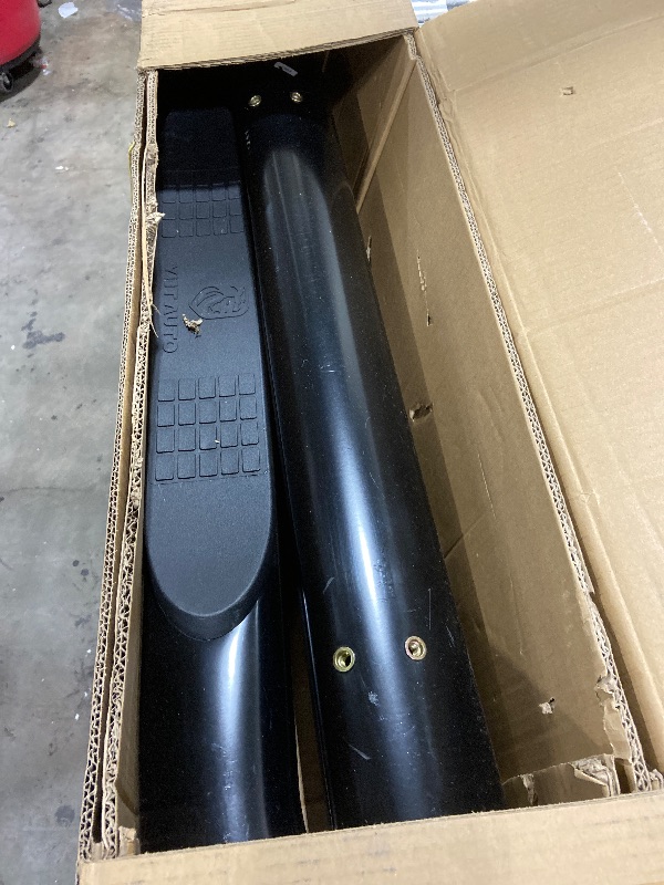 Photo 1 of *MISSING PARTS* YHTAUTO 4 Inch Running Boards Fit Ford Bronco 2021-2026 4-Door SUV, Oval Bent Ends Side Steps Carbon Steel Step Bars Off-Road Exterior Accessories