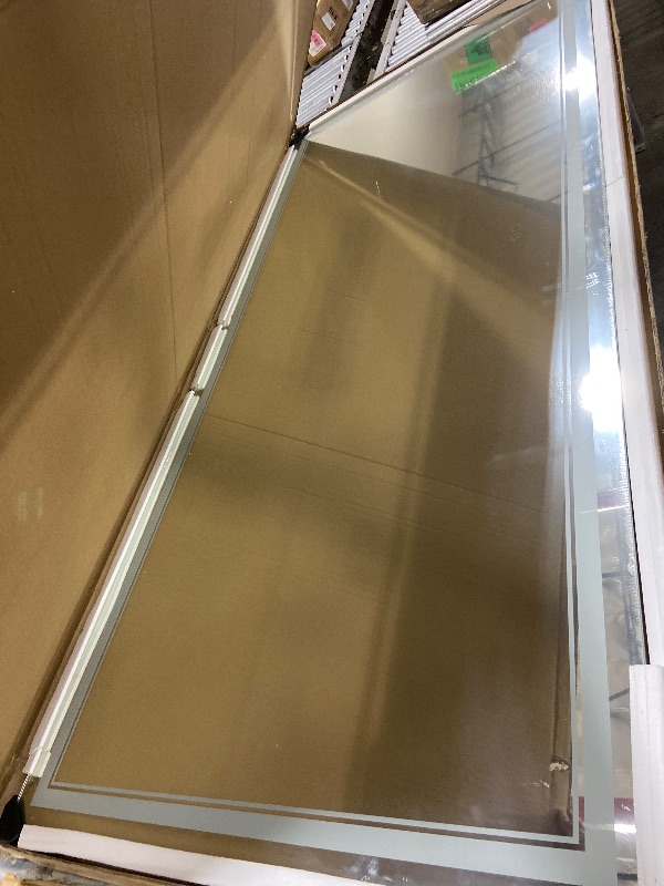 Photo 1 of OKPAL 77x36 Lighted Bathroom Mirror, Anti-Fog LED Bathroom Mirror, Bathroom Mirror with Lights, Dimmable Lighted Vanity Mirror, Shatterproof, ETL Listed, Horizontal/Vertical