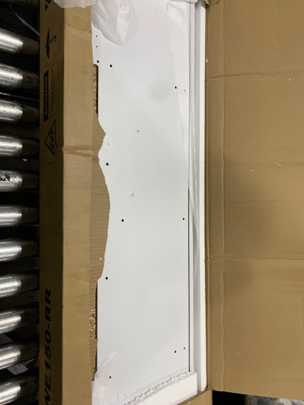 Photo 1 of Rolanstar TV Stand with LED Lights & Power Outlet, Modern Entertainment Center for 32/43/50/55/65 Inchs TVs, Table, Universal Gaming Media Stand Storage Cabinet and Large Storage, White