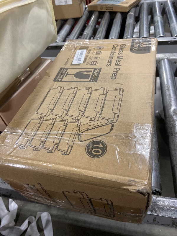 Photo 1 of [10-Pack] Glass Meal Prep Containers with Lids, MCIRCO Food Storage Containers with Snap Locking Lids, Airtight Lunch Containers, Microwave, Oven, Freezer and Dishwasher