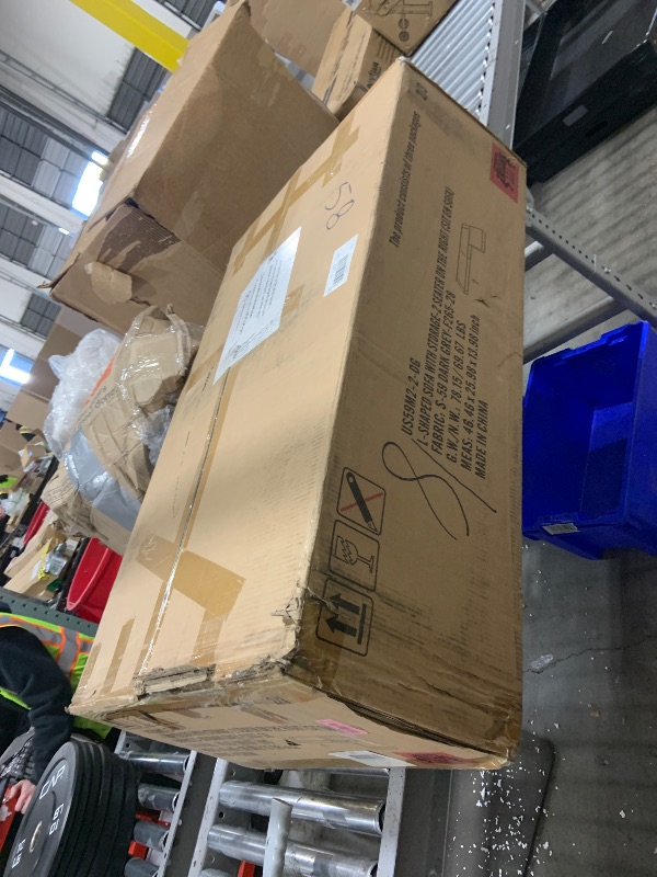 Photo 1 of L shaped sofa with storage 2-seater on the Right (sit on sofa) dark grey