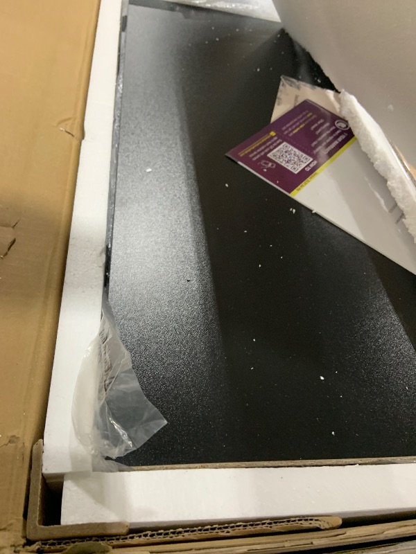 Photo 1 of COMHOMA Makeup Vanity Desk with Mirror and Lights, Vanity Table and Chair Set with 4 Drawers and Charging Station, Bedroom Dresser LED Mirror Stepless Dimmable & 3 Color Modes Adjustable, Black