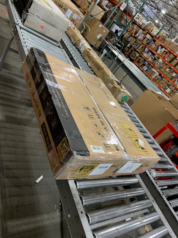 Photo 1 of COMHOMA Makeup Vanity Desk with Mirror and Lights, Vanity Table and Chair Set with 4 Drawers and Charging Station, Bedroom Dresser LED Mirror Stepless Dimmable & 3 Color Modes Adjustable, Black