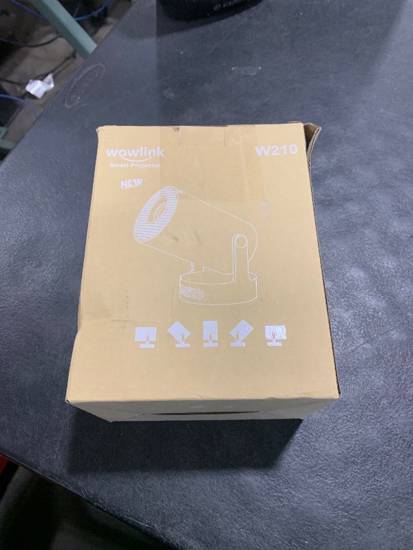 Photo 1 of [Built-in Apps & 2025 Upgraded] Mini Projector with WiFi 6 and Bluetooth 5.4 Support 4K 1080P Auto Keystone 180° Rotatable Projector Portable Compatibile with HDMI/TV Stick/Memory Stick/Laptop, White