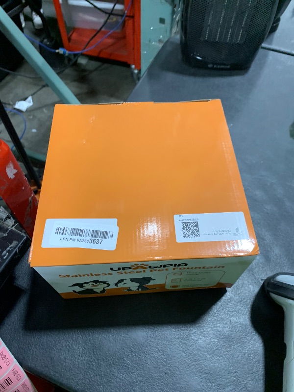 Photo 1 of 108oz/3.2L Stainless Steel Cat Water Fountain with Detachable Tank, Easy to Clean & Assemble, Pet Drinking Dispenser with Quiet Operation & LED Light, Gifts for Christmas, Cats, Dogs and Small Pets