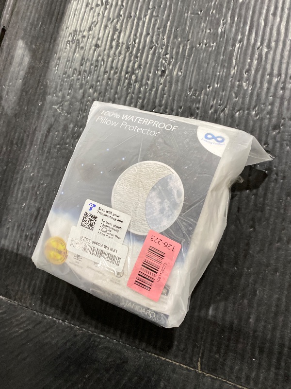 Photo 1 of 100% Stain Resistant & Waterproof Standard Size Pillow Protectors with Zipper Set of 2 - Bed Bug & Dust Mite Proof White Pillowcases - Breathable, Comfortable Covers for Pillows, 21 x 27 Inches