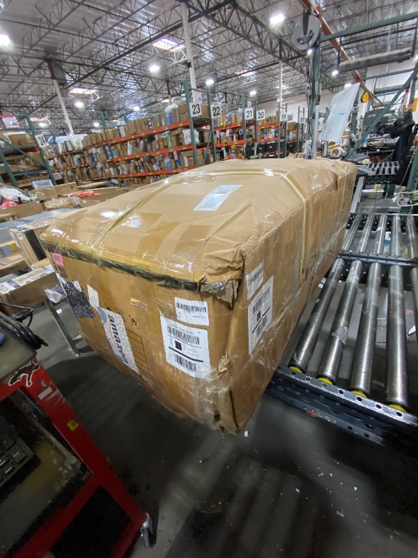 Photo 1 of MISSING ARM REST ------------------------------------------------------------------------GarveeHome Modern 89 in 3-Seater Sofa for Living Room, Comfy Couches with Deep Seat, Chenille Couch with Cup Holders and Side Storage Pockets for Apartment Lounge, Gr