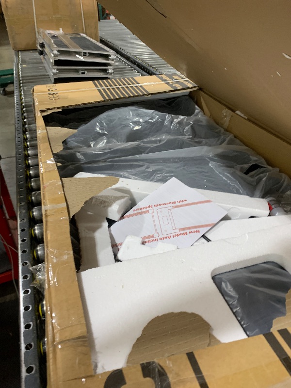 Photo 1 of PACEROCKER Walking Pad Treadmill with 12% 9-Level Auto Incline, 450 lbs Capacity Bluetooth Speaker Under Desk Treadmills for Home Hiking, 5 MPH, Blue