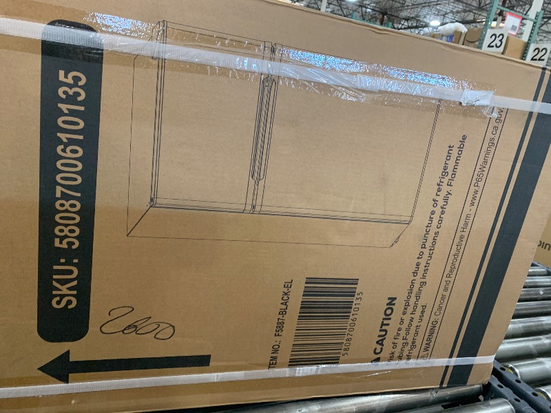 Photo 1 of Electactic 3.1 Cu.Ft Mini Fridge with Freezer, 2 Door Compact Refrigerator, Mini Fridge with Adjustable Removable Glass Shelves for Bedroom, Office, Dorm or Apartment, Black