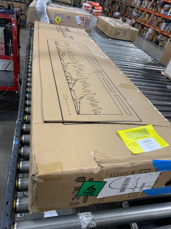 Photo 1 of TURBRO 72” Smart WiFi Infrared Electric Fireplace with Sound Crackling and Realistic Flame, 1500W Quartz Heater, Recessed or Wall Mounted, Adjustable Flame Effects, Remote Control and App, in Flames