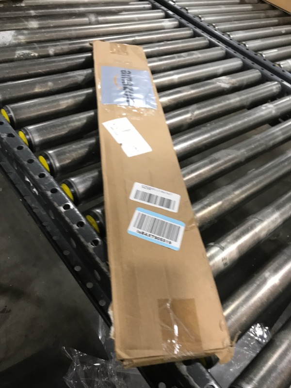 Photo 1 of WOODBRIDGE SBR4836-1000-L Solid Surface Shower Base Stainless Steel Linear Drain Cover, 48" L x 36" W x4 H, White